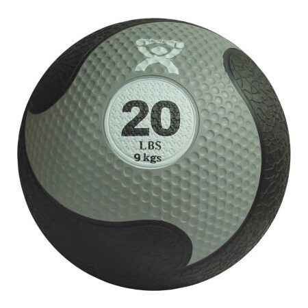 Fabrication Enterprises CanDo Firm Medicine Ball, 20 lb., 11" Diameter, Silver 455732